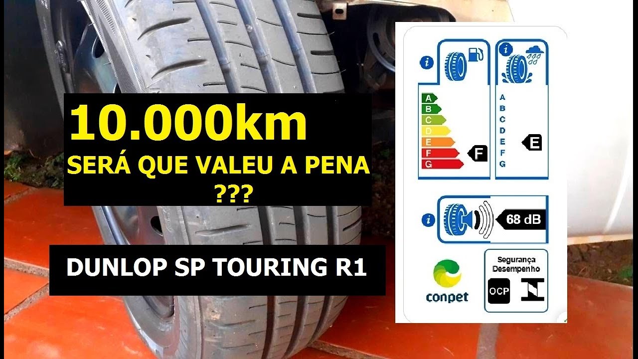 Como estão meus Pneus Dunlop SP touring R1 Após rodar 10.000km