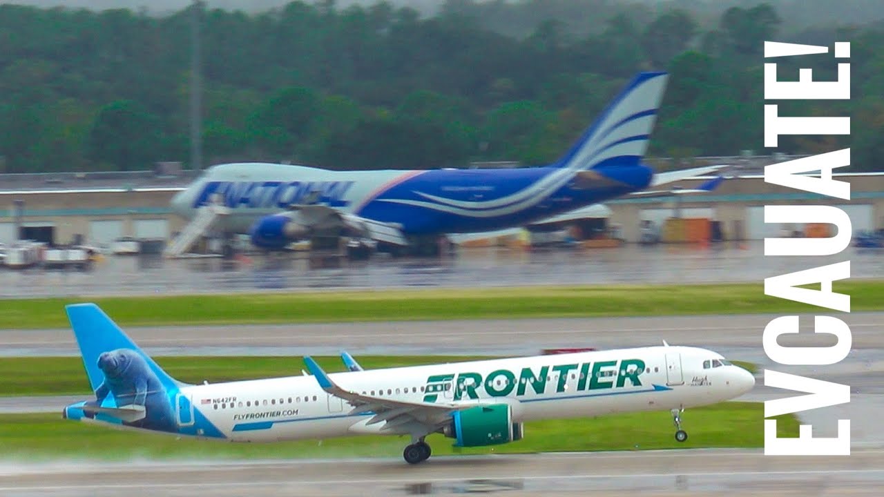 Evacuated to Orlando International Airport Rainy Aviation Spotting