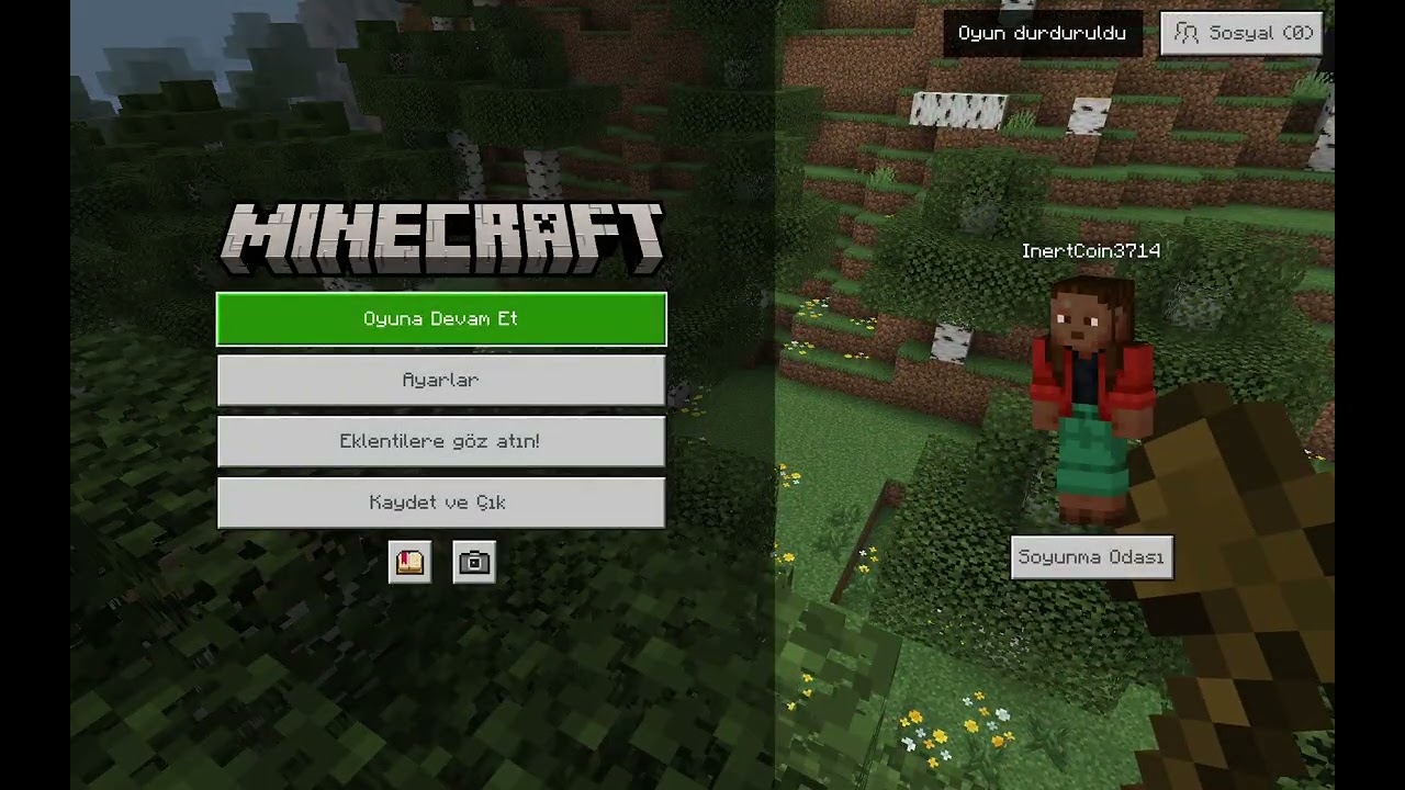 Minecraft ama hayatta kalma bir yandan da madene ediyorum ama yaratıcı moddayken madene iniyorum