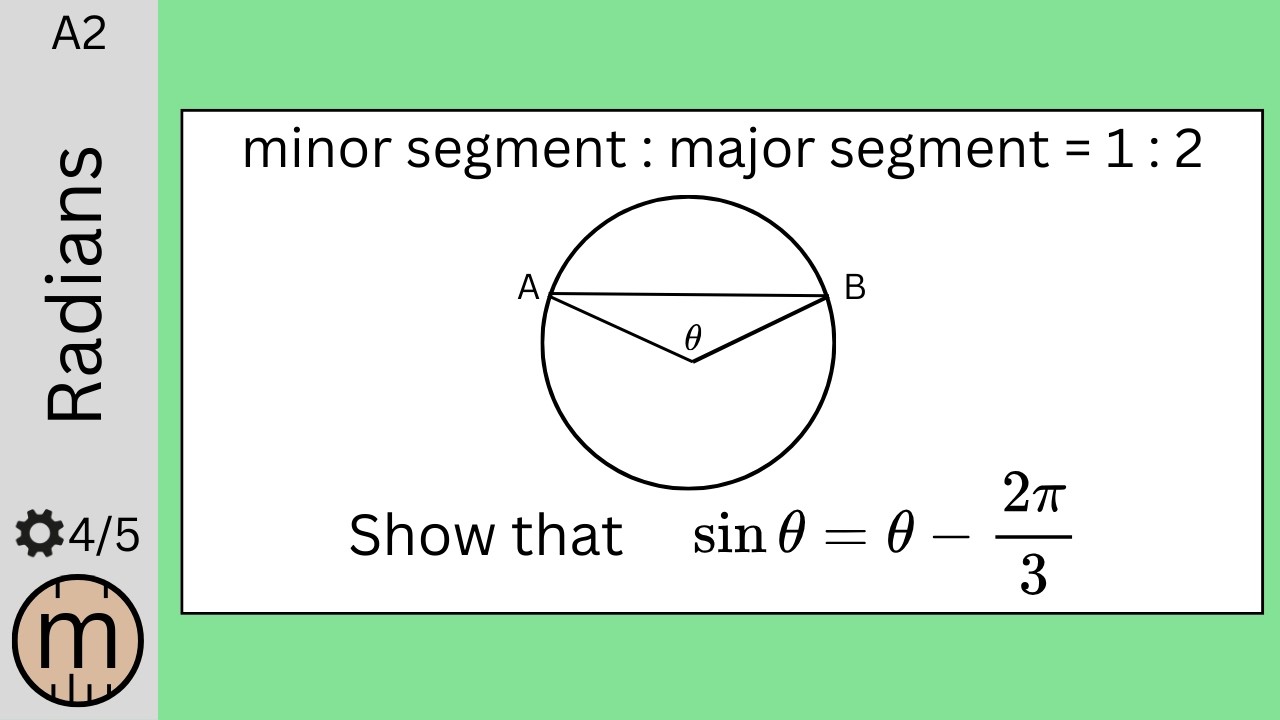 A Tricky Radians Question [WJEC]