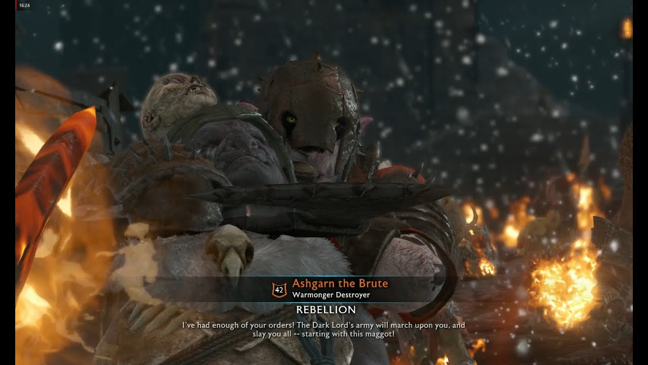 Shadow of war - Insane Fighting lot of Orc Captain