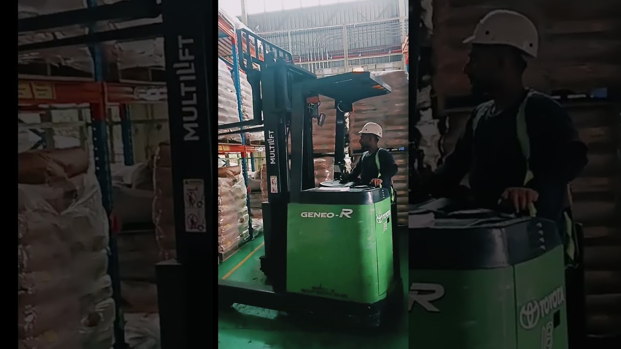 LIFT - Reach Truck Training - 4K ForkliftTraining (With New Operator ) Forkliftoperator