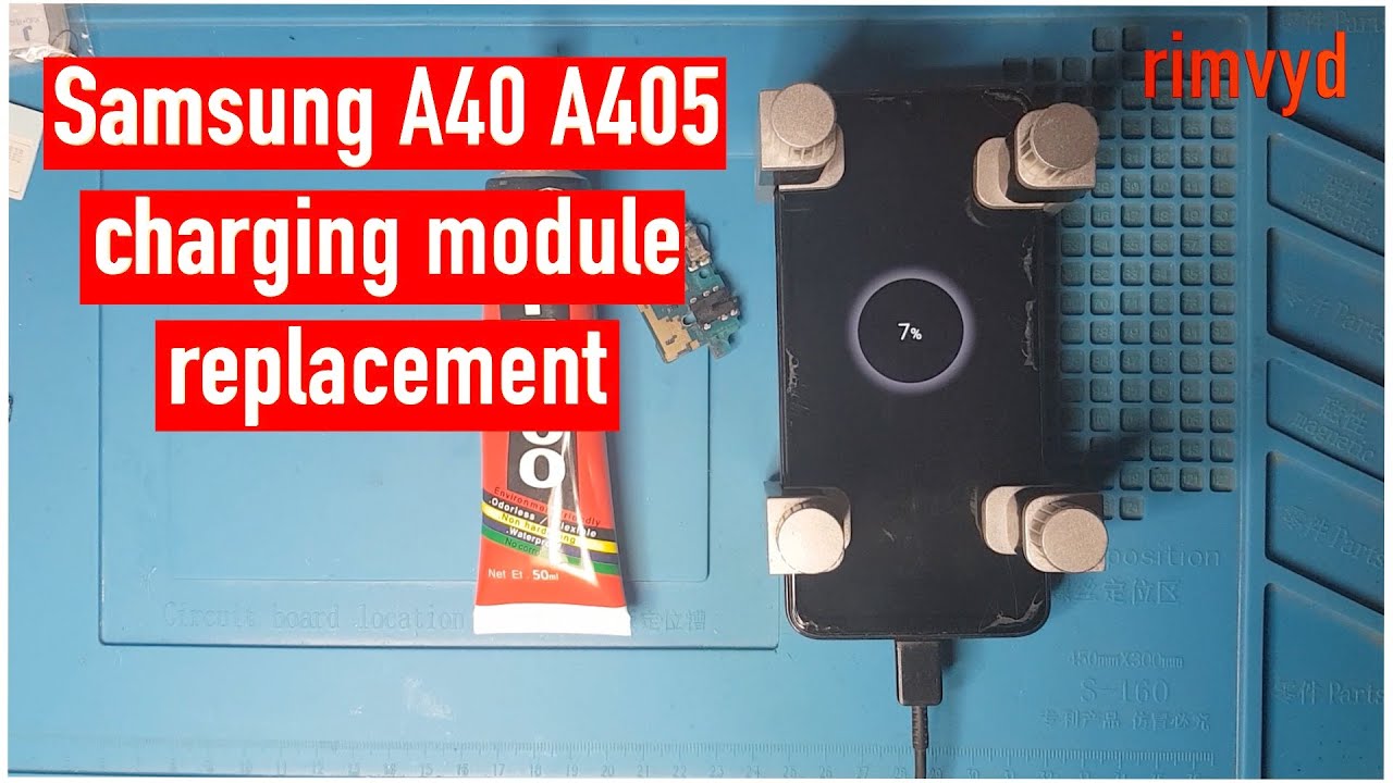 Samsung A40 A405 charging module replacement