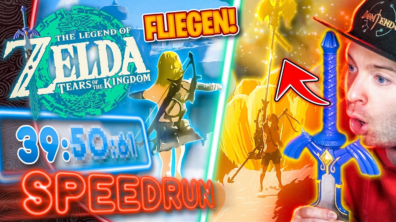 The Legend of Zelda Tears of the Kingdom SPEEDRUN Any% (World Record) | Domtendo Reaktion