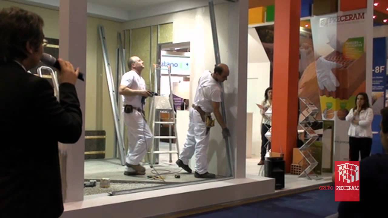 Placas de Gesso GYPTEC - demonstra&ccedil;&atilde;o de Paredes divis&oacute;rias - Parte 2