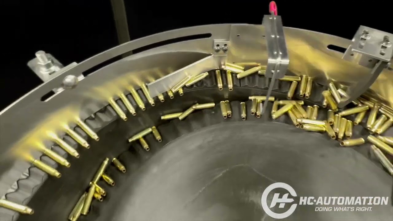 Homer City Automation    5 lane ammunition centrifugal rotary feeder