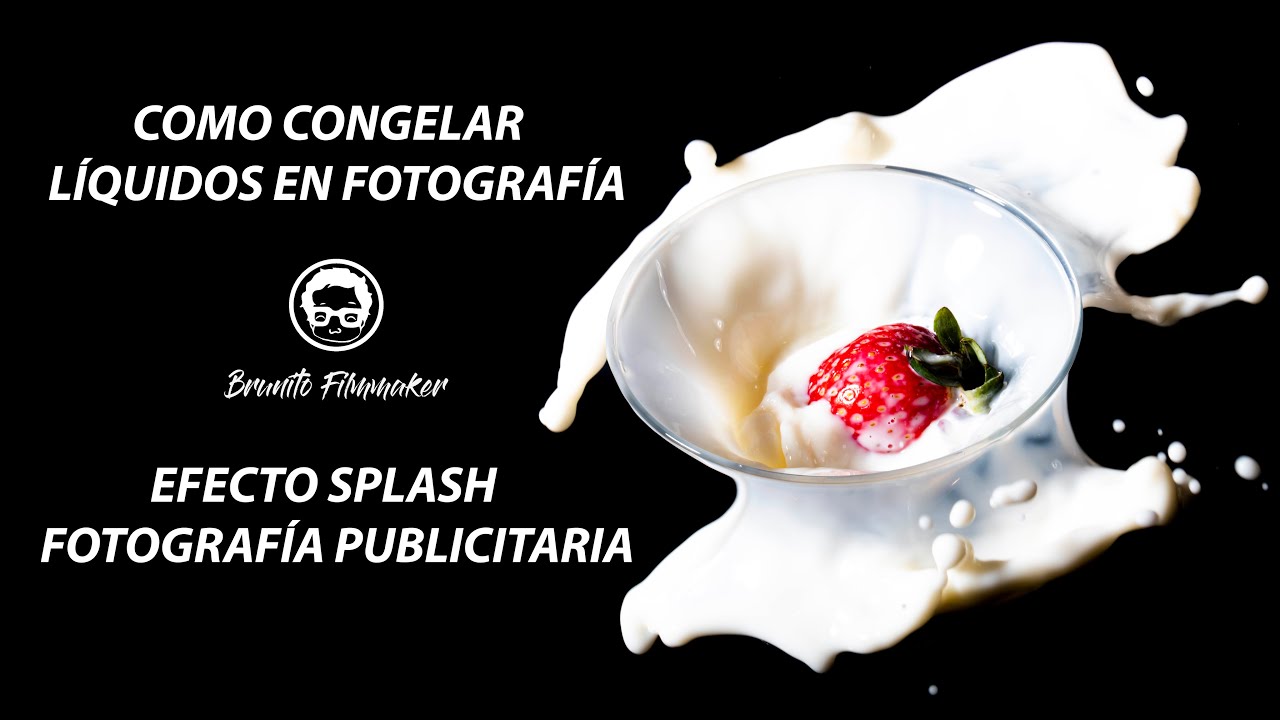 COMO CONGELAR LÍQUIDOS EN FOTOGRAFÍA  - EFECTO SPLASH -  FOTOGRAFÍA PUBLICITARIA