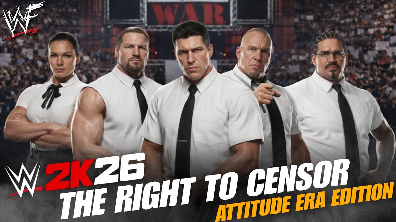 WWE 2K26 Attitude Era Edition The Right To Censor Epic Concept Entrance w/Theme And GFX Pack! 