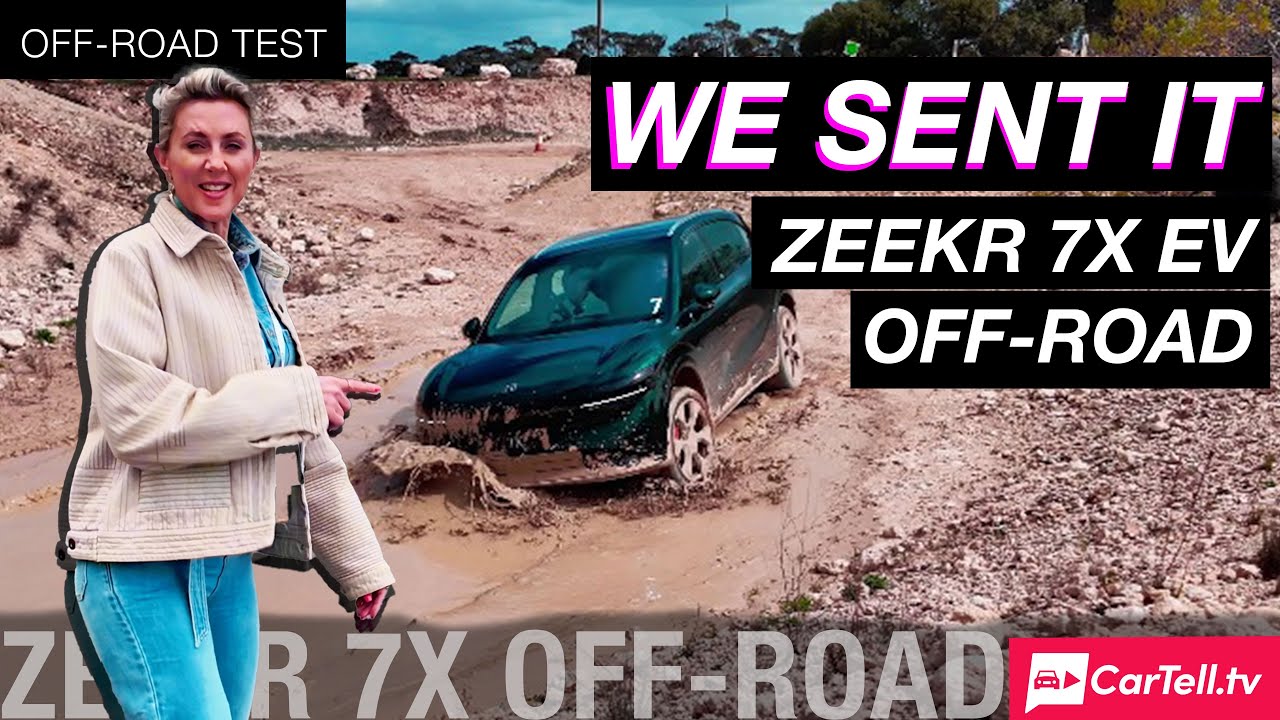 Мы поехали на Zeekr 7X по бездорожью в Австралии, и он стал грязным.