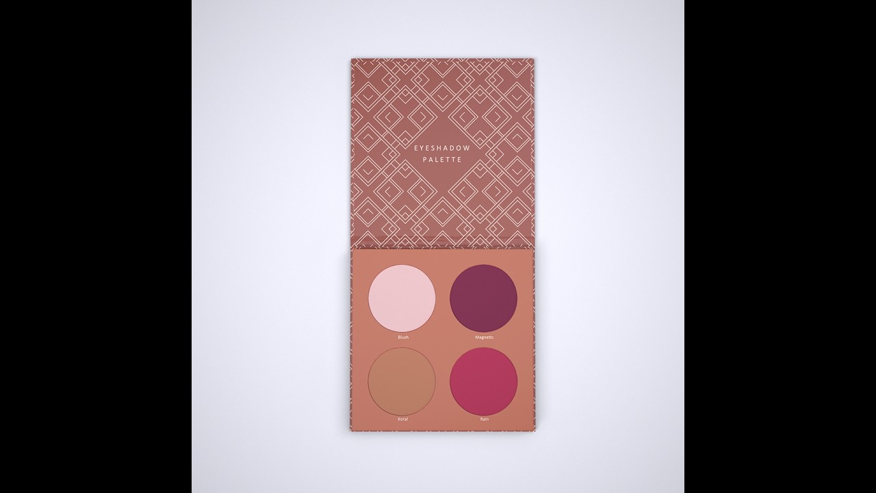 Blush & Eyeshadow Palette Mock Up | Editable Photoshop Templates