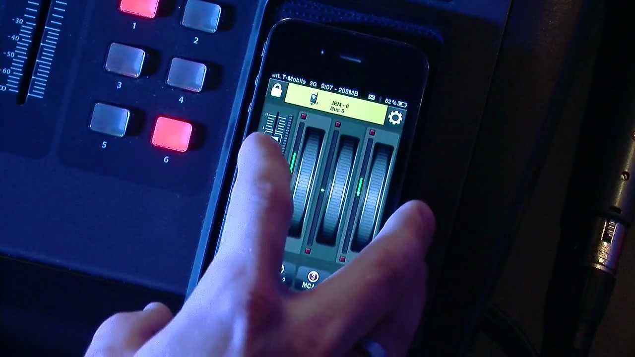 Behringer X32 - Behringer XiQ iPhone App - Monitor Mixing