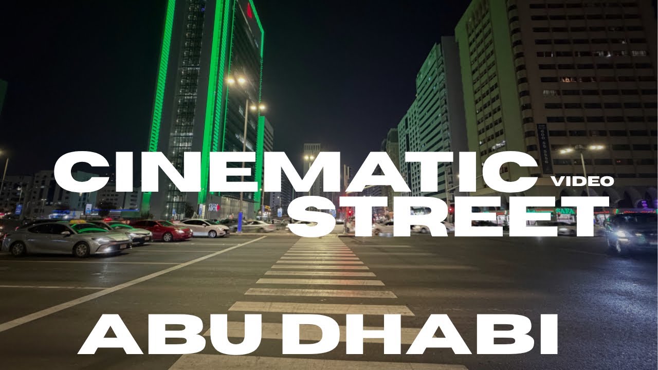 Night Walk on Airport Road | Abu Dhabi City Vibes 🌃