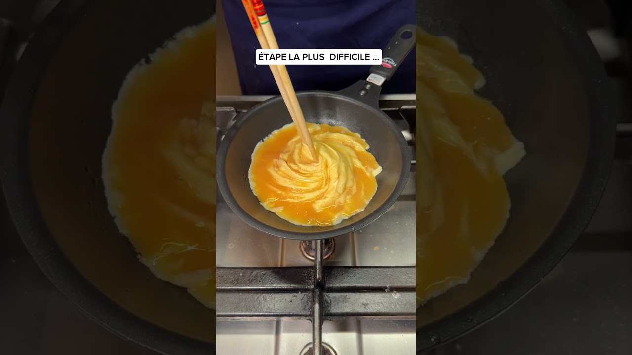 RECETTE OMELETTE JAPONAISE 🇯🇵#omurice #omelette #japon