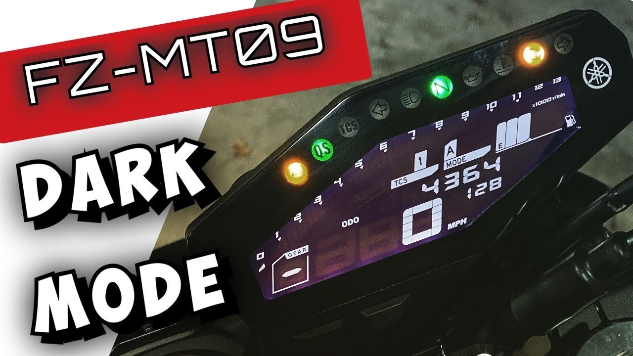 FZ/MT09 DARK MODE! [How To]
