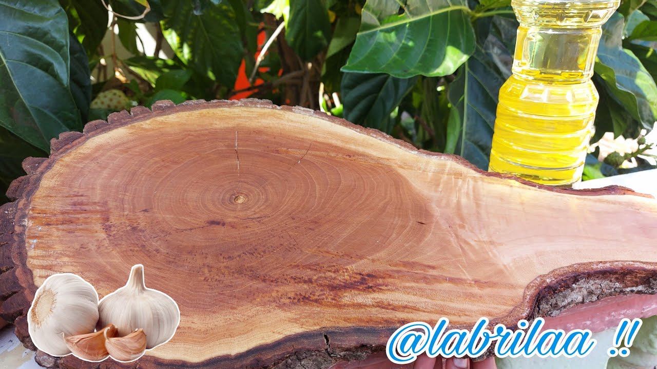 COMO CURAR UNA TABLA PARA PICAR DE MADERA  🪵🔪🧄