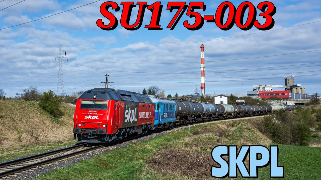 Nowość na szlakach! SU175-003 + ST43-389 SKPL Cargo z cysternami | Gniezno Winiary