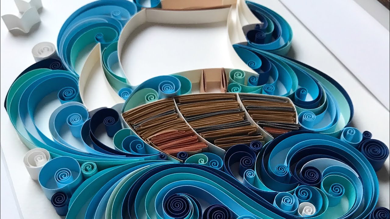 QllArt | Quilling ship | Sea Art | Квиллинг | Как нарисовать море