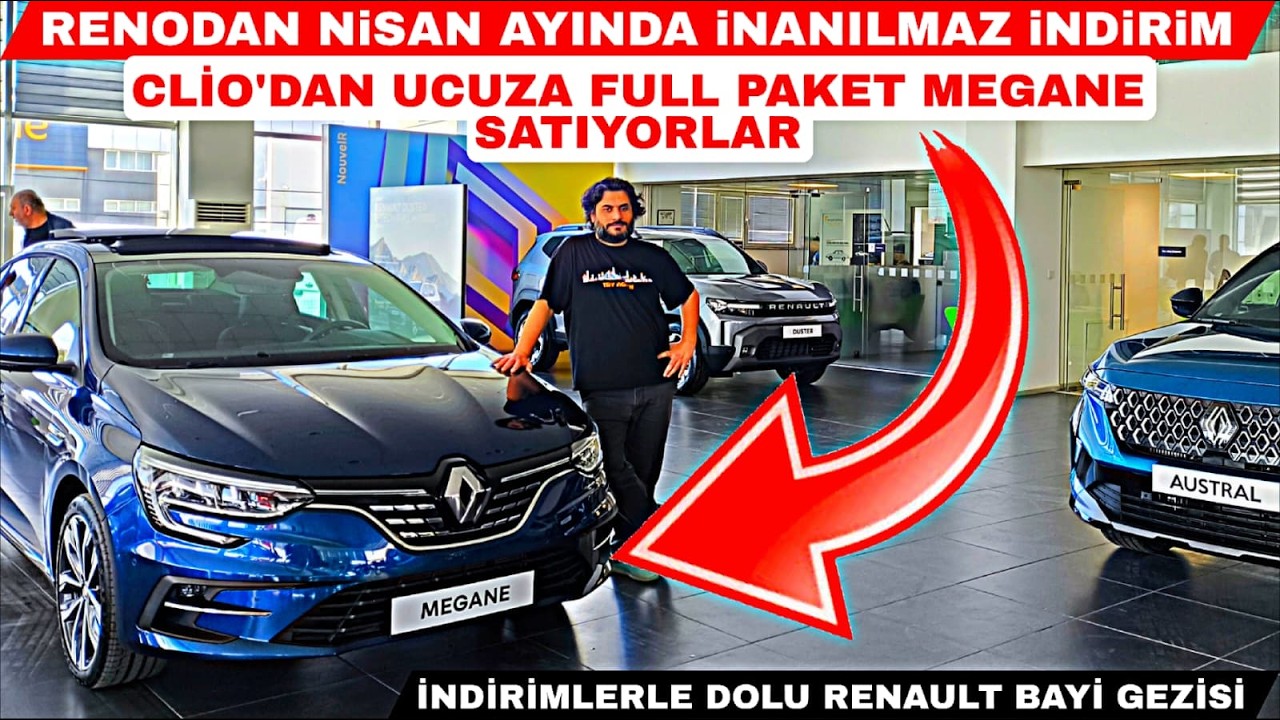RENAULTTAN NİSAN AYINA &Ouml;ZEL 500.000 TL İNDİRİM | İNDİRİMLERLE DOLU RENAULT BAYİ GEZİSİ