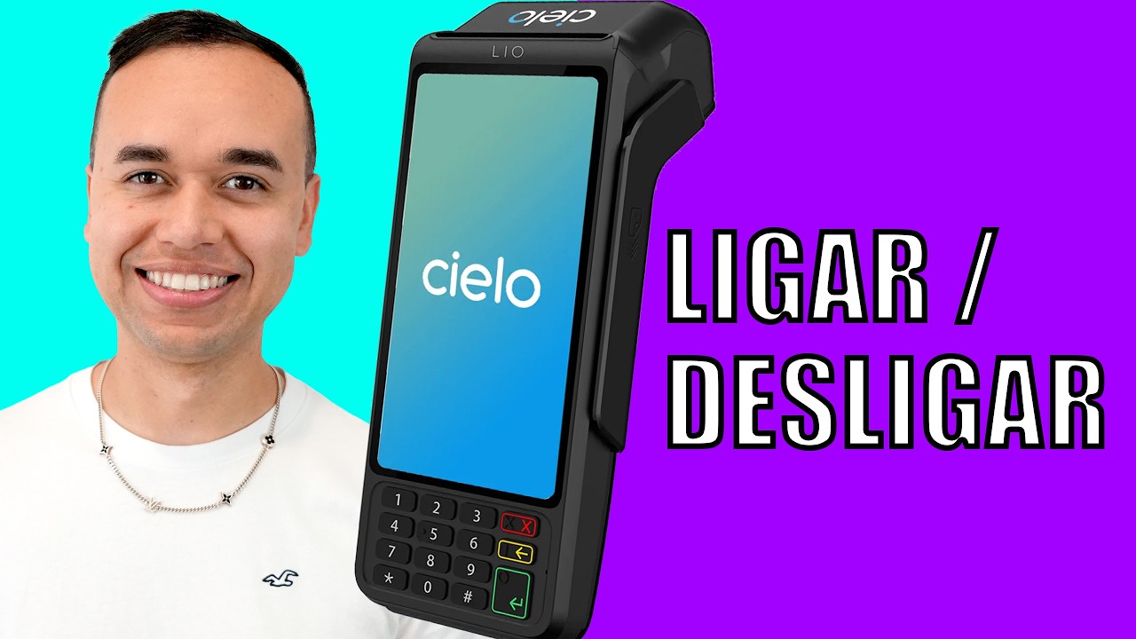 Como Ligar e Desligar a maquininha Cielo Lio ON