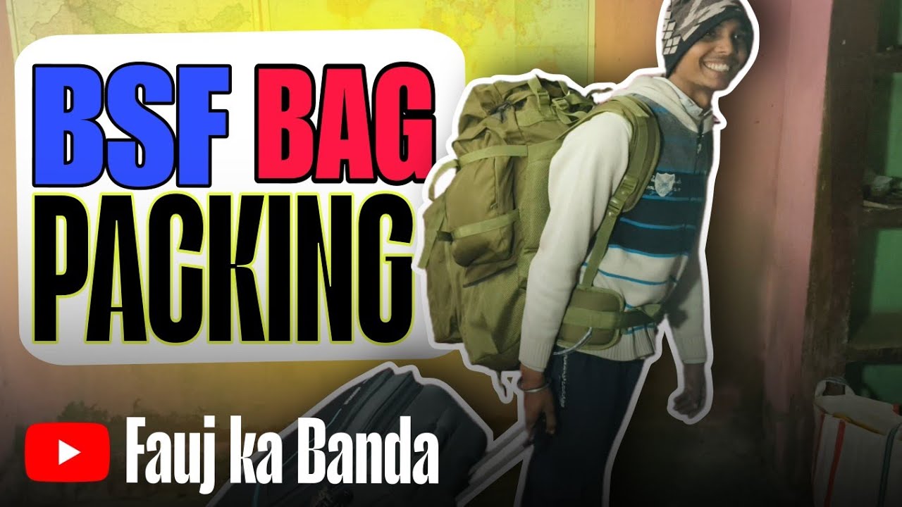 BSF joining time bag packing🎒| BSF bag packing🧳#trending #viral #bsf #bsfstatus #bsf_motivation