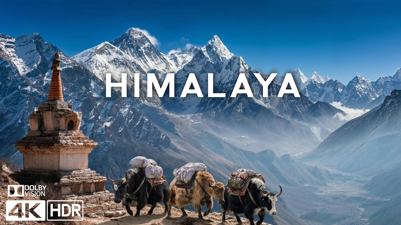 Flying Over the Himalayas 4K - Mount Everest, Annapurna & The Majestic Himalayas