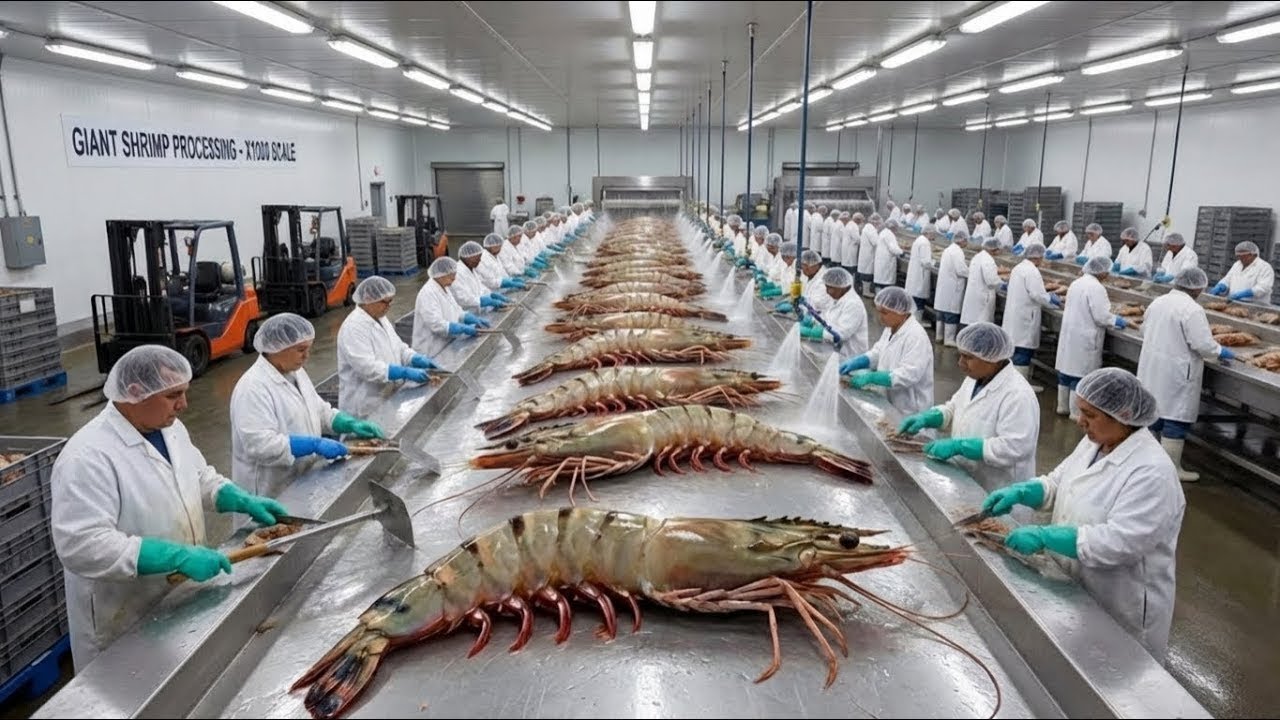 Inside the Shrimp Factory That Processes Over 1.2 Million Shrimp Every Day