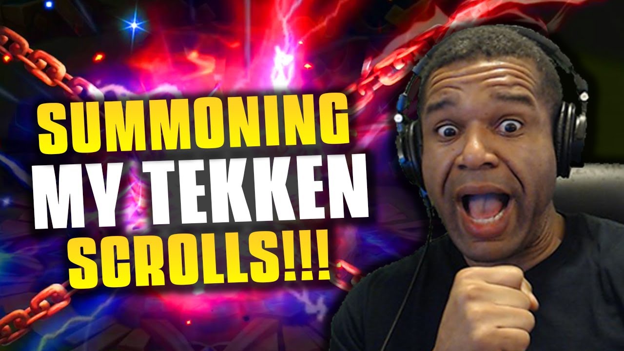Popping all my TEKKEN Scrolls in Summoners War!
