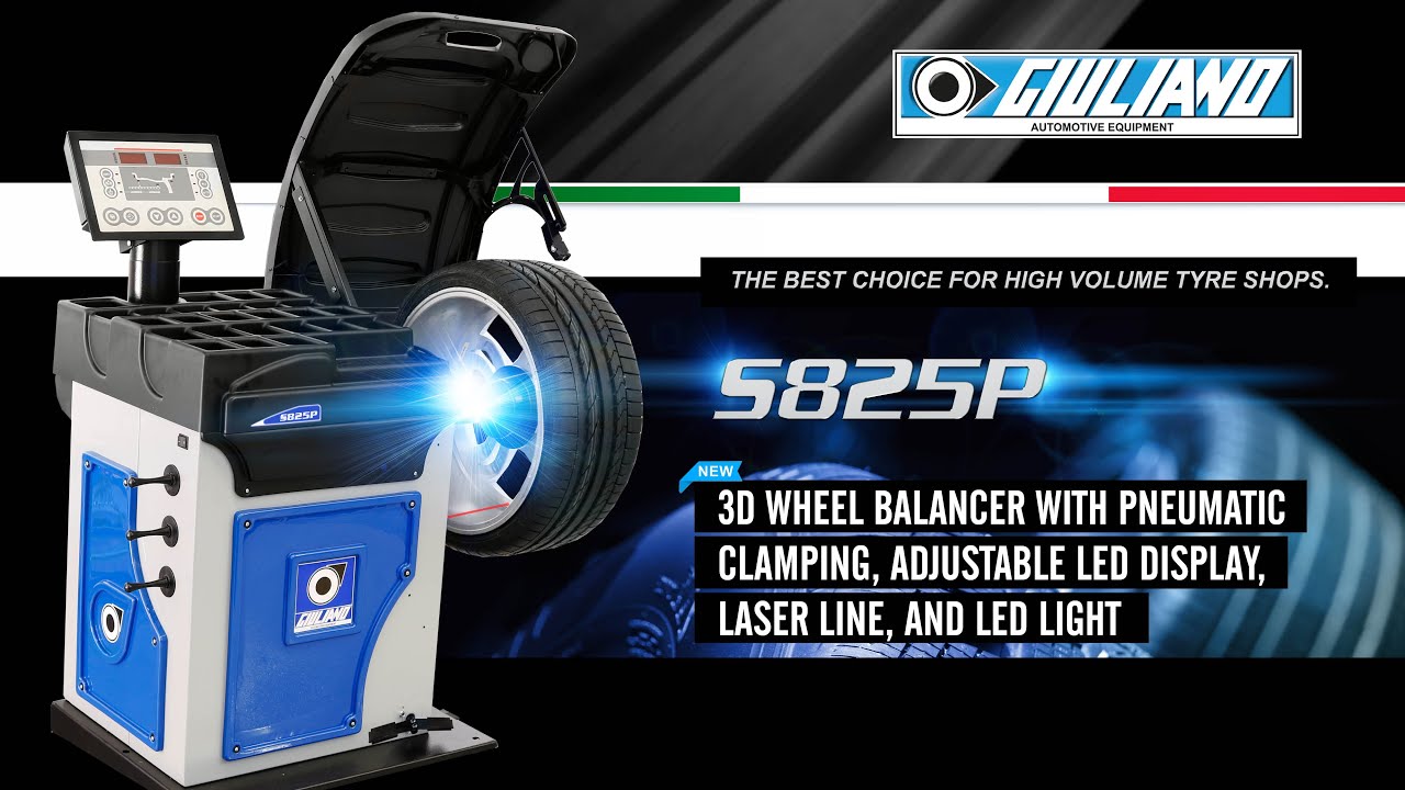 Точность и Скорость с 3D Балансировочным Станком S825P | Giuliano Automotive #MadeInItaly