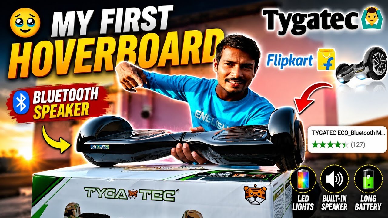 TYGATEC ECO Hoverboard Unboxing My First Hoverboard || My Real Experience
