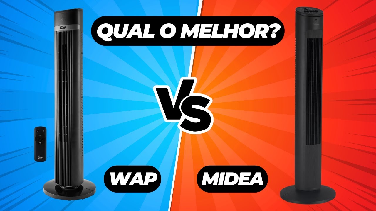 VENTILADOR TORRE MIDEA ou WAP AIR SILENCE? Qual Melhor Ventilador de Torre?
