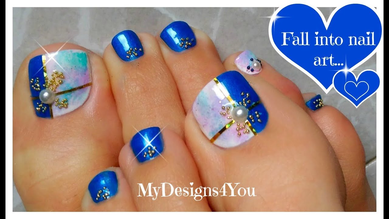 Beautiful Marble Toenail Art | Diseño de Uñas de Pies ♥ Дизайн Ногтей
