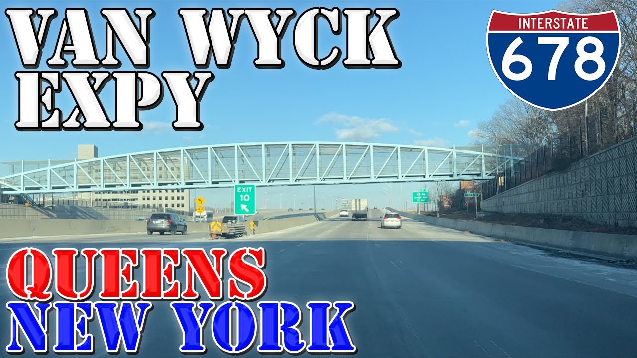I-678 - Van Wyck Expressway North - JFK Airport to Flushing - Queens - New York - 4K Highway Drive