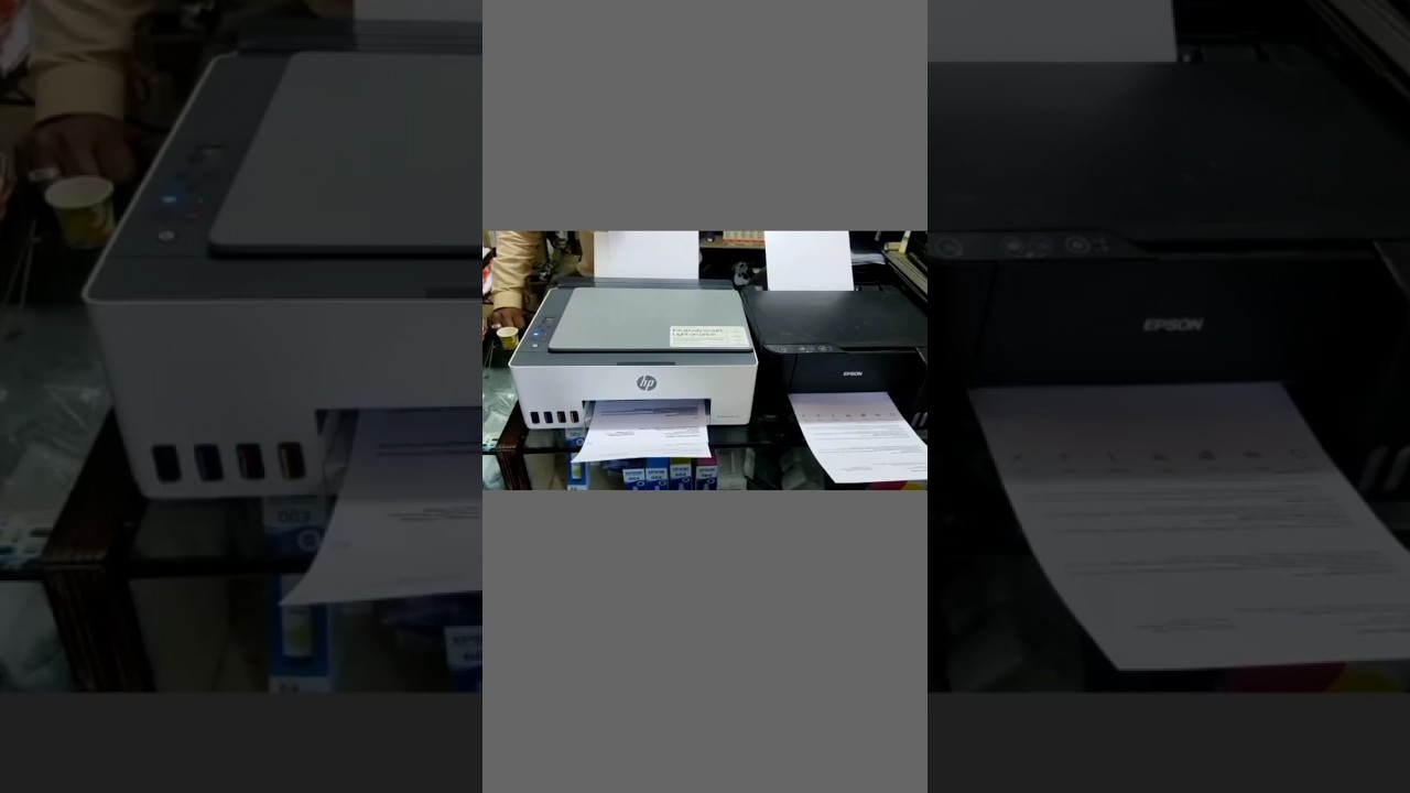 HP 585 vs Epson 3250 live print speed challenge (6 page file). And the winner is &hellip;&hellip;. 😎🎉🤘🏻 #shorts