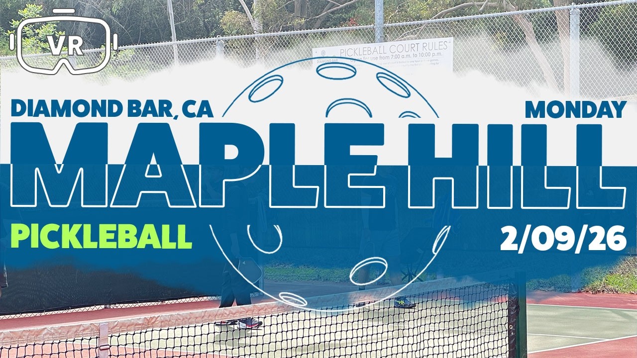 Maple Hill Park Pickleball Diamond Bar Monday Evening 2-9-26 Part1/3