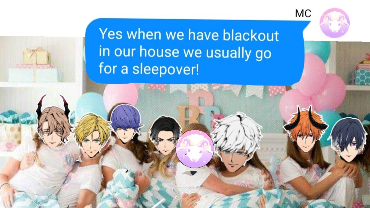 At The Sleepover || Obey Me! Shall We Date || Texting Story