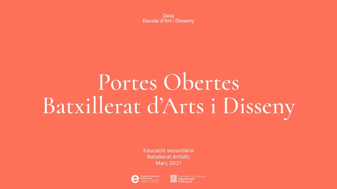 Dei&agrave; - Portes Obertes: Batxillerat Art&iacute;stic