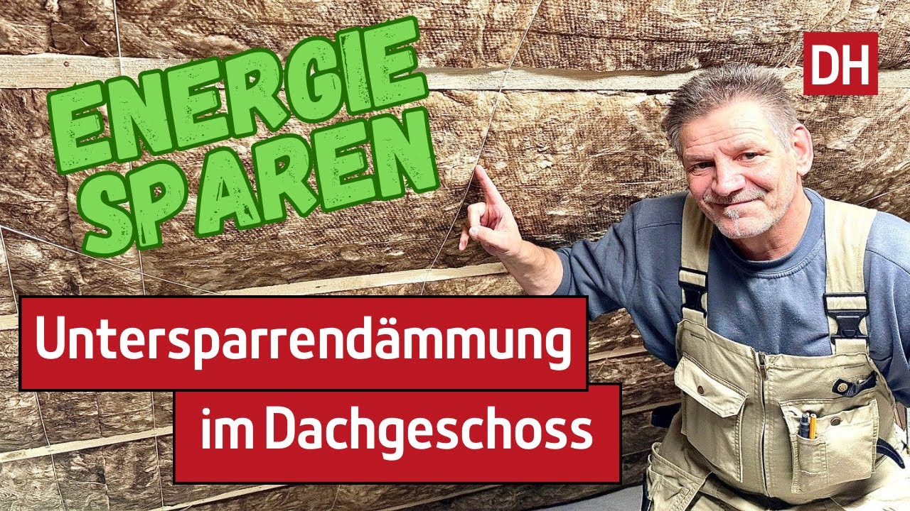 Untersparrendämmung im Dachgeschoss einbauen–Schritt-für-Schritt-Anleitung für optimale Isolierung.