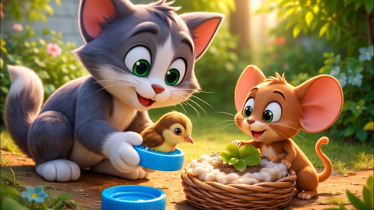 Tom and Jerry Part 5 | A Kindness Story for Kids | Cute Cartoon Animation