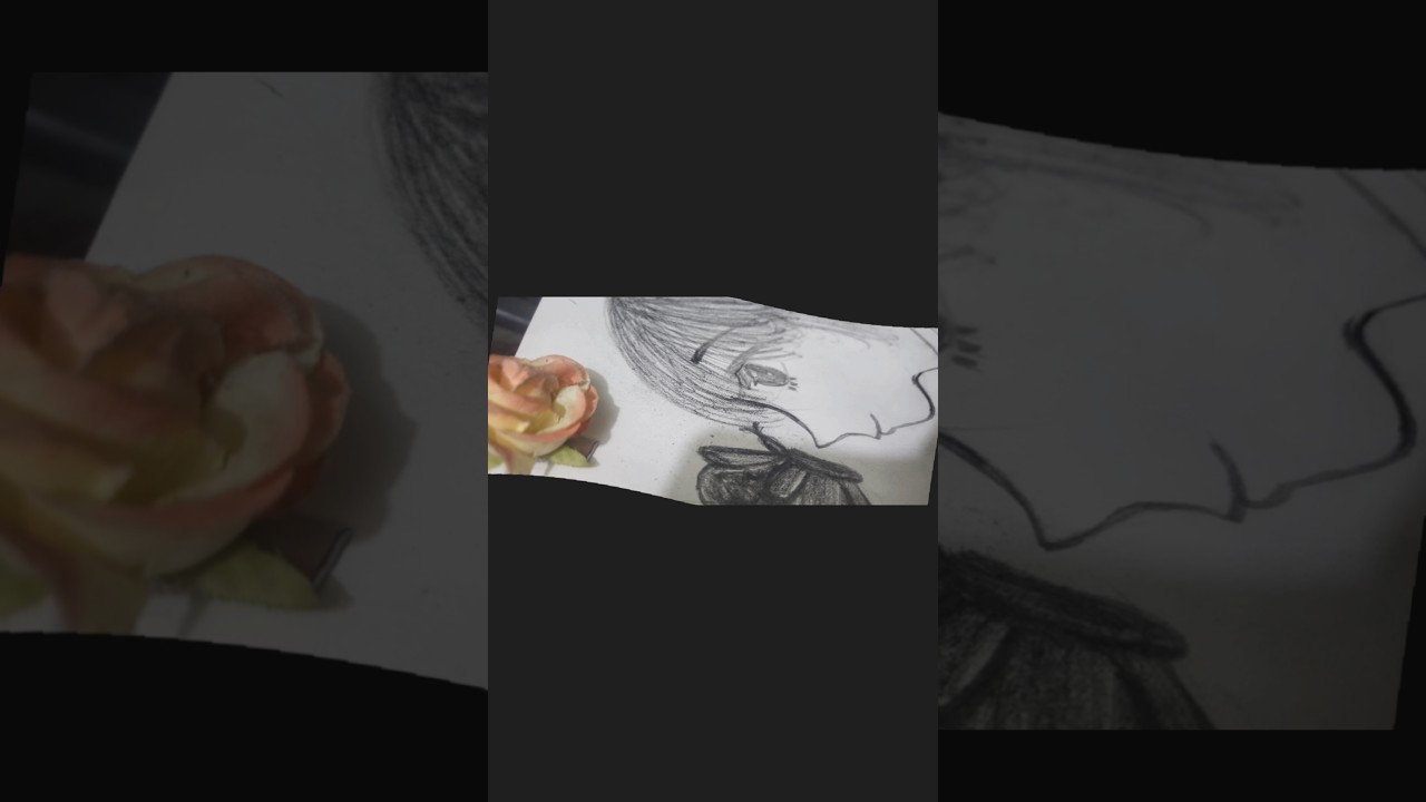 beautiful drawing of girl #drawing #youtube #dreamlines
