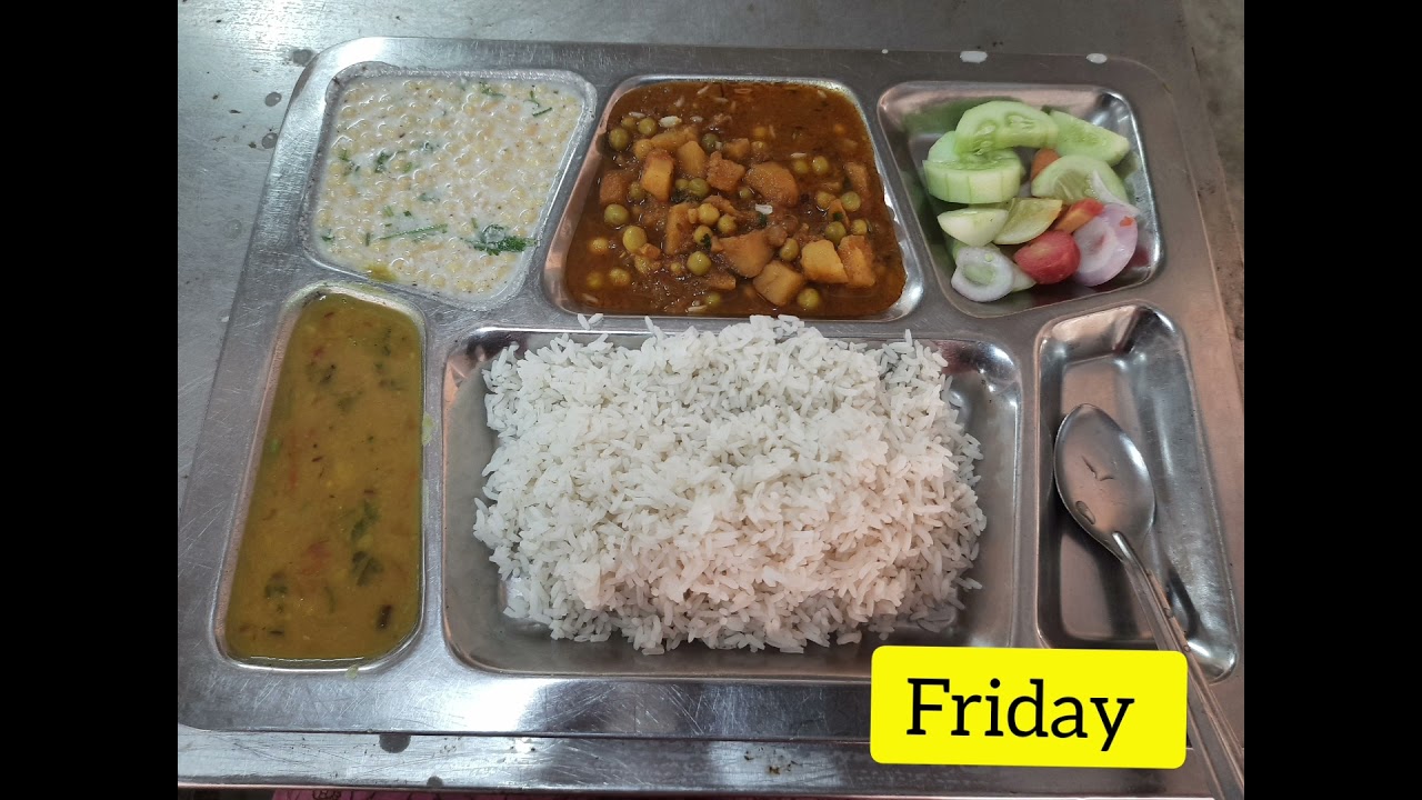 MANIT Bhopal whole week lunch Menu | Sunday to Saturday Lunch Menu | Whole week Menu list |Mess fee