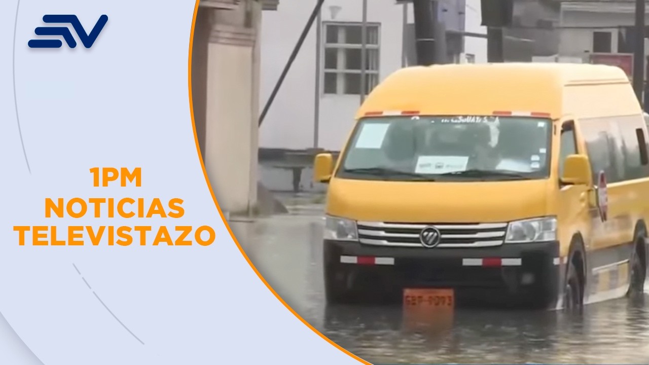 Los comercios hacen limpieza tras acumulación de agua en las calles  | Televistazo | Ecuavisa