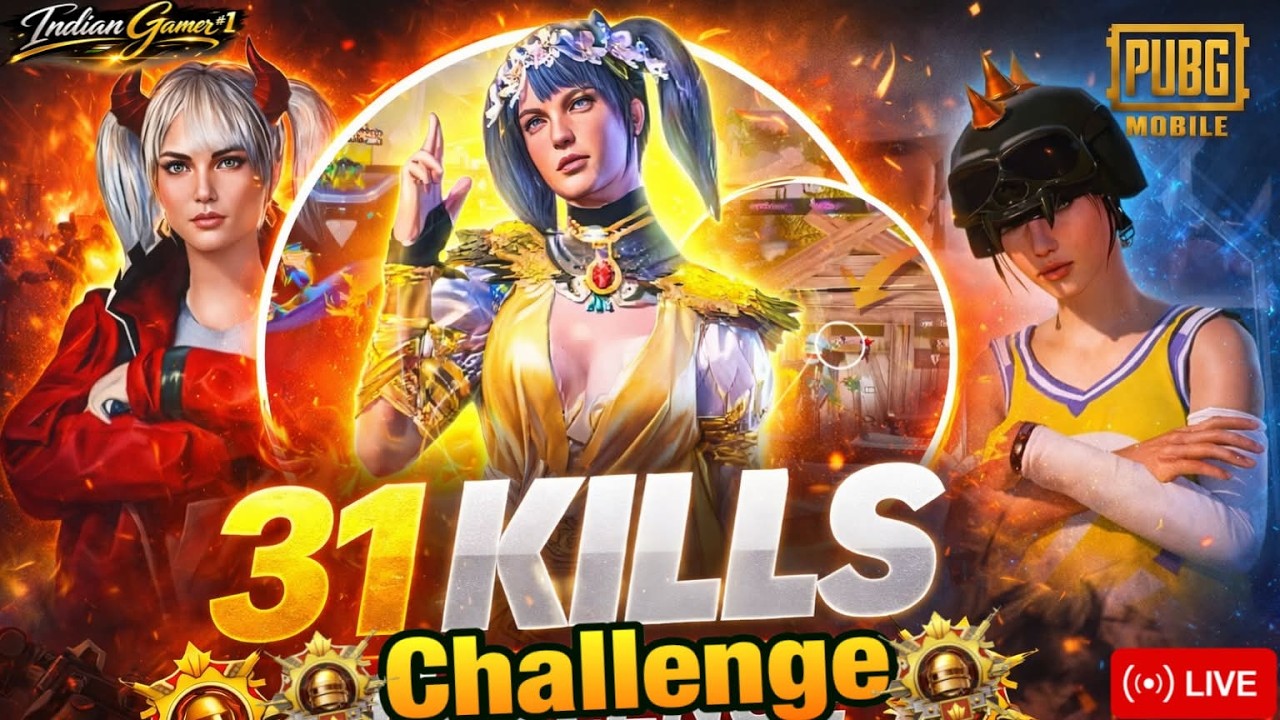 😱 31 Kill World Class Gameplay | PUBG Mobile India LIVE 90FPS#pubgmobilehacker #live #bgmi