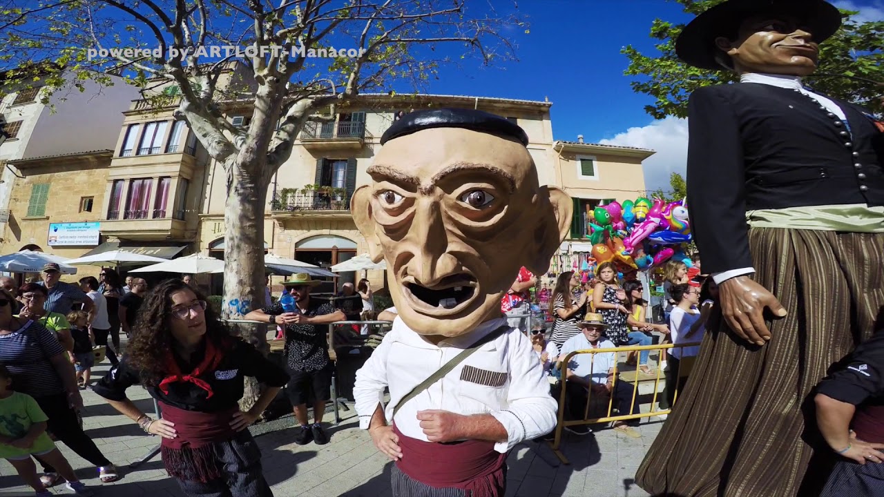 Trobada de Gegants - 06.10.2019 Lluchmajor I ultimos 2 minutos: diversion con el trinxeter :)