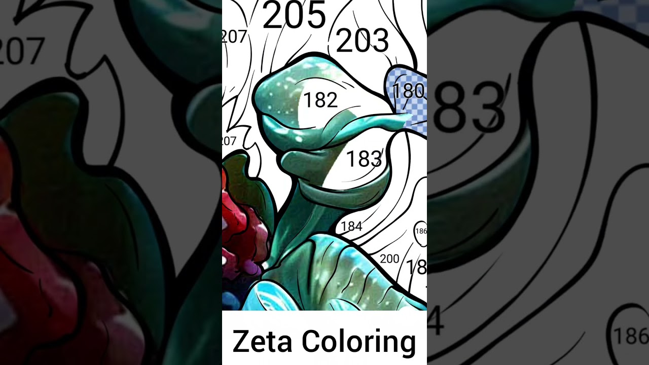 Digital Mandala Coloring video | Zeta Coloring pages | satisfying Digital painting trending video 