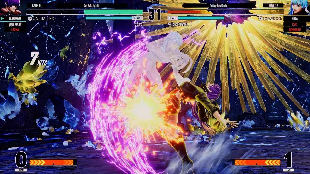 KOF XV_ Leona & O.Shermie vs. Kyo, Benimaru & Kula