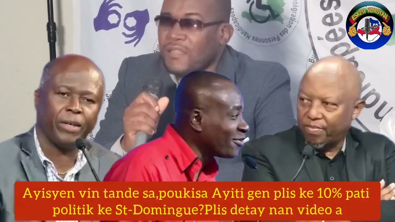 Ayiti genyen plis pase 10% pati politik ke Sendomeng,rete nn video a pouw konnen rezon yo