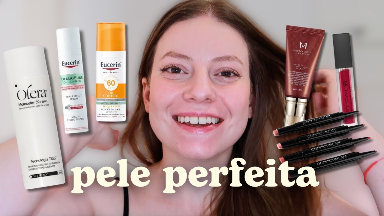Minha rotina de skincare e maquiagem do dia a dia na prática! 🖤 Olera, Eucerin e batons da Rennova