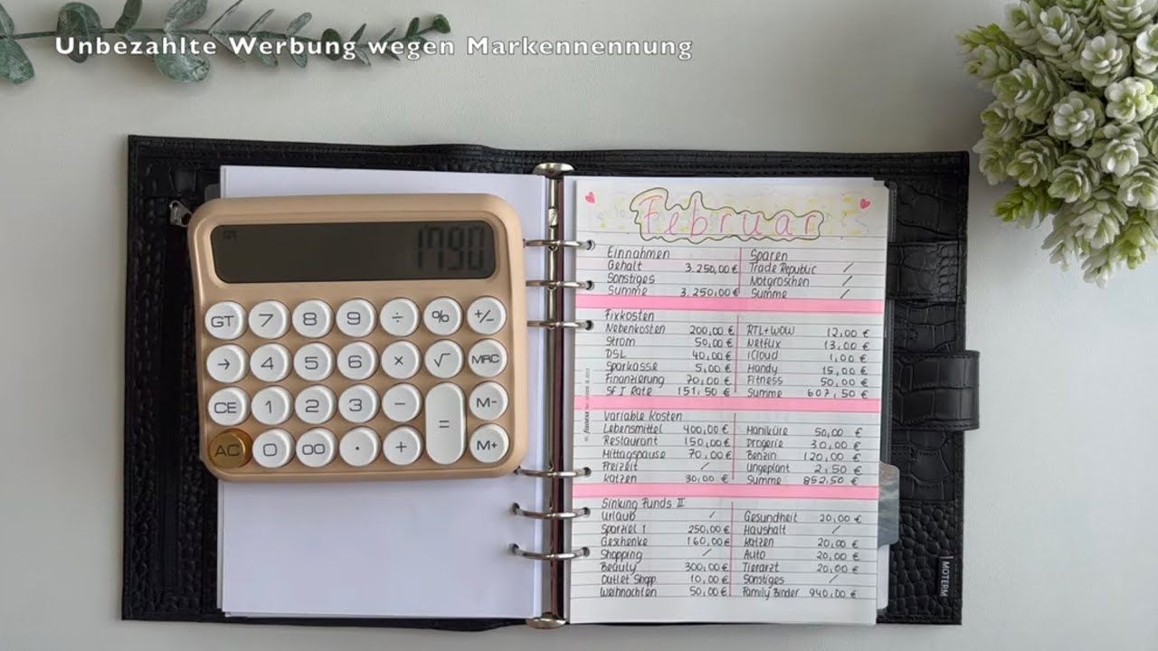 Budgetplanung Februar 2023 💘 I Das irrationalste Budget auf YouTube #birthdaymonth