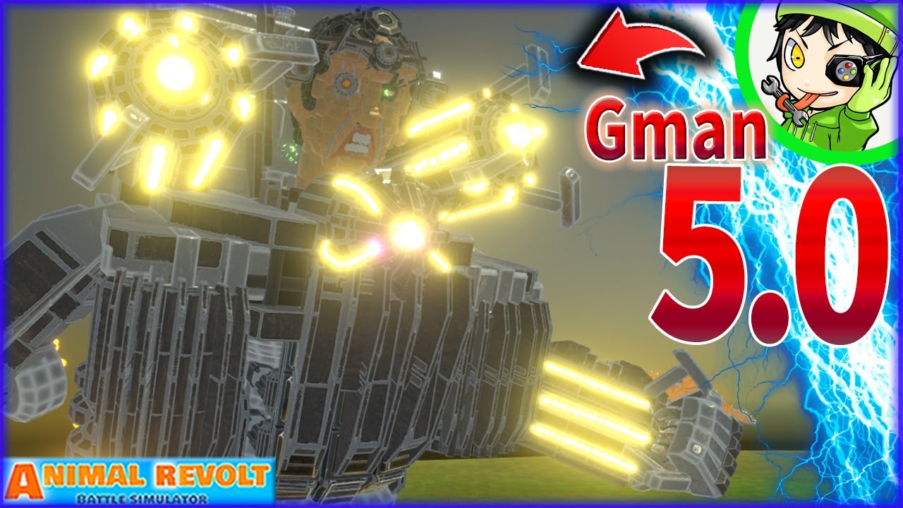 ついに完全再現！最強のスキビディトイレ『Gman5.0』をブロックで完全再現してみた！　アニマルレボルトバトルシュミレーター実況 ＃796 ARBS