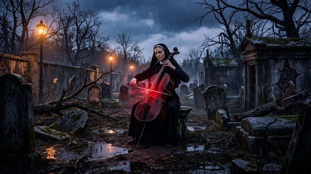 The Solitary Nun in the Rainy Night | Enigmatic Cello & Piano Melodies for the Darkest Hours